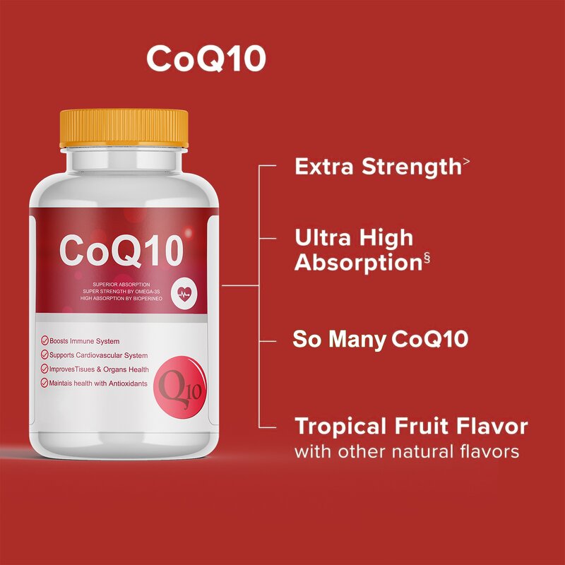 Coenzyme Q10 Capsules Manufacturer - for Heart Care Cardiovascular Health