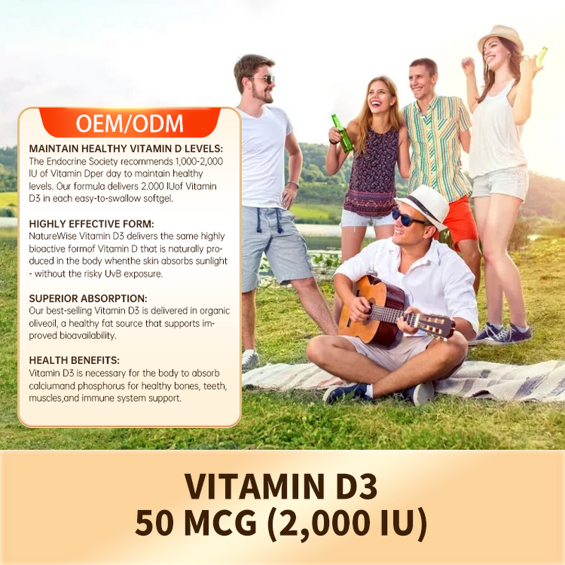 Vitamin D Supplement Manufacturer - Daily Immunity Support Soft-Gel & OEM