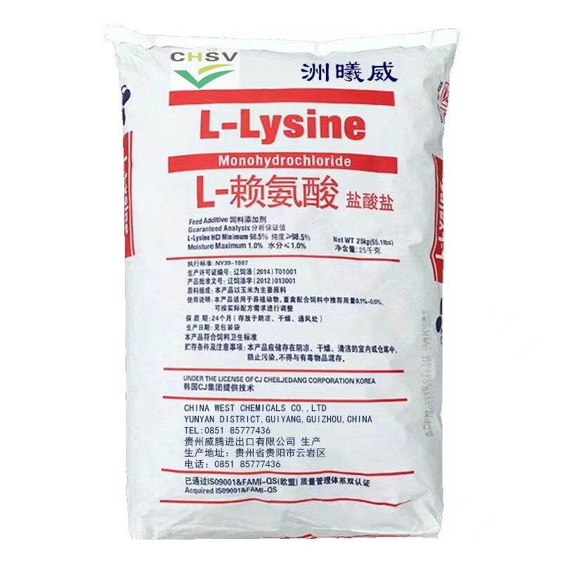 L-Lysine HCl Manufacturer - 98.5% Animal Feed Additive