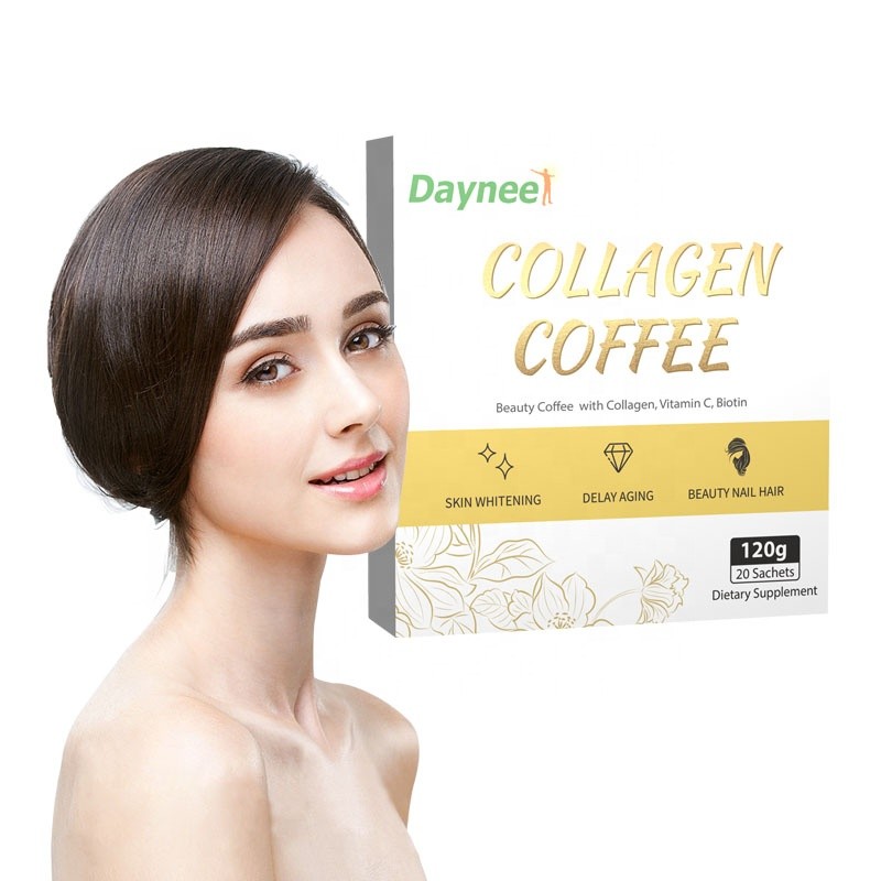 Collagen Coffee Factory - Glow Skin Whitening Instant Powder Vitamin c Bloom Coffee with Collagen