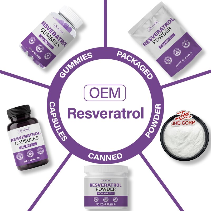 Trans Resveratrol Powder - Hot Sale 99% Potent Antioxidants Supplement