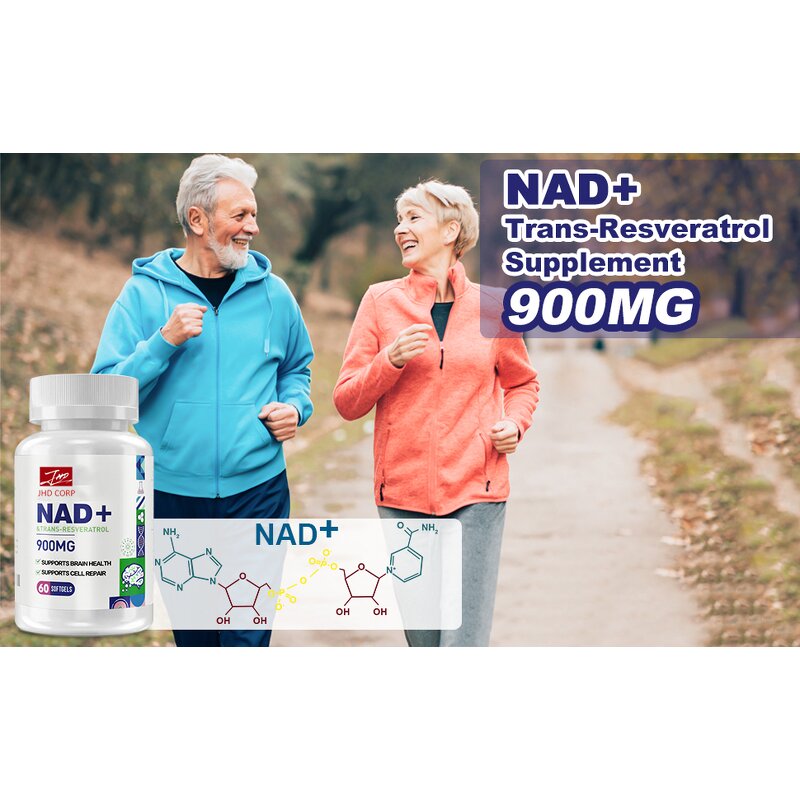 NAD+ Softgel Capsules - OEM Private Label 900mg with Resveratrol Supplement