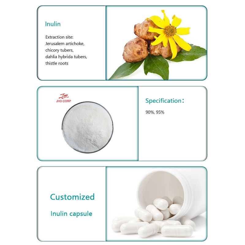 Inulin Powder - USA/EU Chicory Root Extract 90% Organic Baking Health Supplement