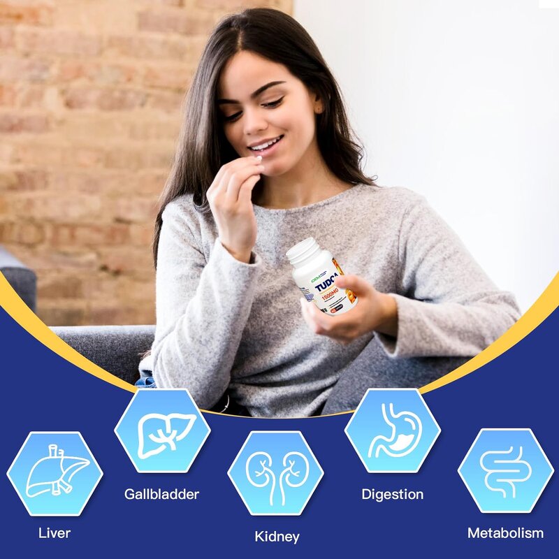 TUDCA Capsules - OEM Private Label Liver Cleanse Detox 500mg Tauroursodeoxycholic