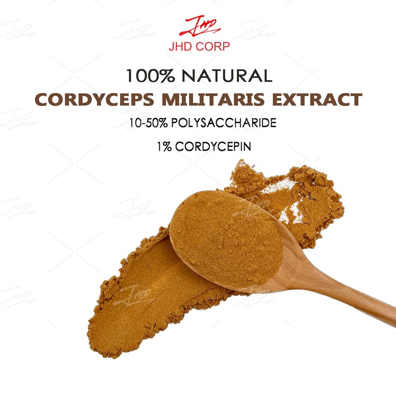 Cordyceps Militaris Extract Powder - USA/EU Dual Extract Cordycepin Beta Glucan Polysaccharides