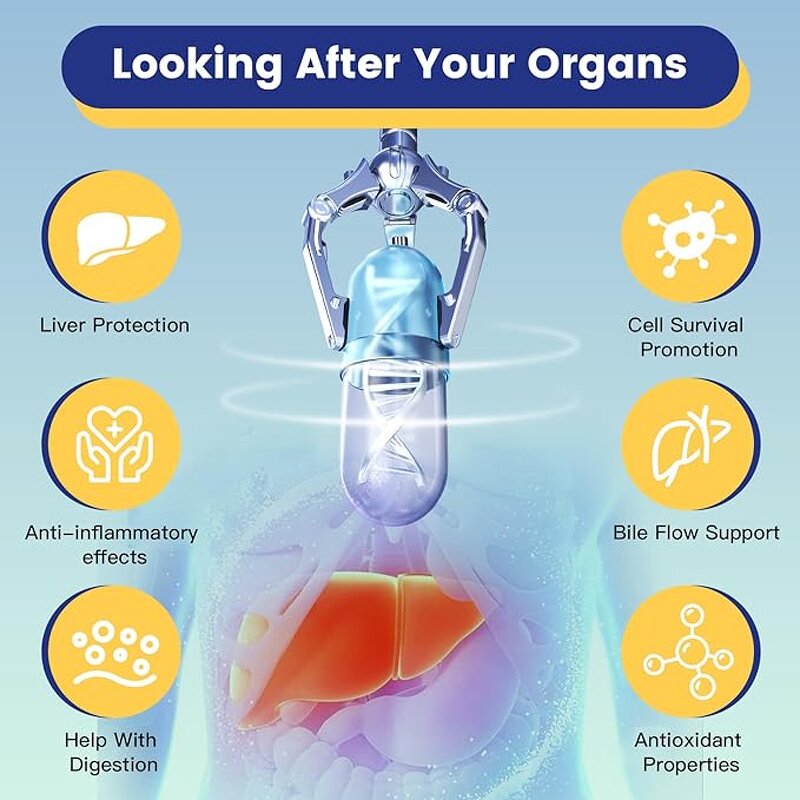 TUDCA Capsules - OEM Private Label Liver Cleanse Detox 500mg Tauroursodeoxycholic