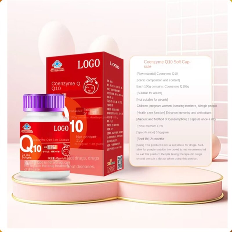 Coenzyme Q10 Softgels Manufacturer - Raw Material Bulk 1000mg with PQQ