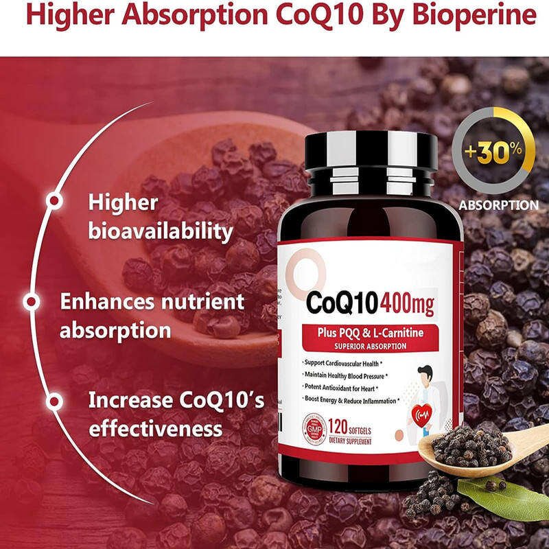 Coenzyme Q10 Softgel Capsules Manufacturer - 400mg & OEM/ODM/OBM