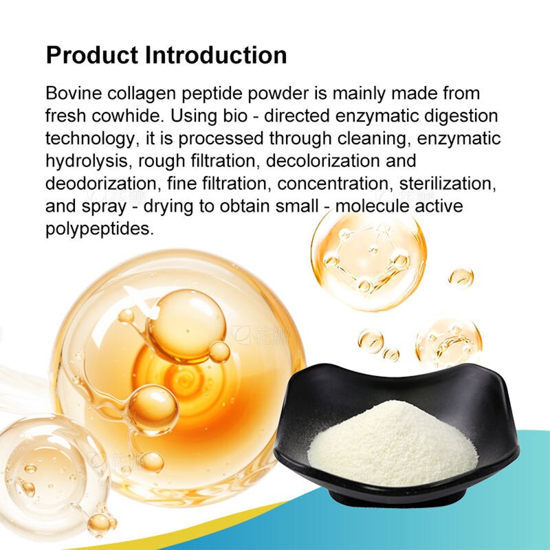 Hydrolyzed Bovine Collagen Peptide Powder Manufacturer - 90% Protein Food Grade Bulk