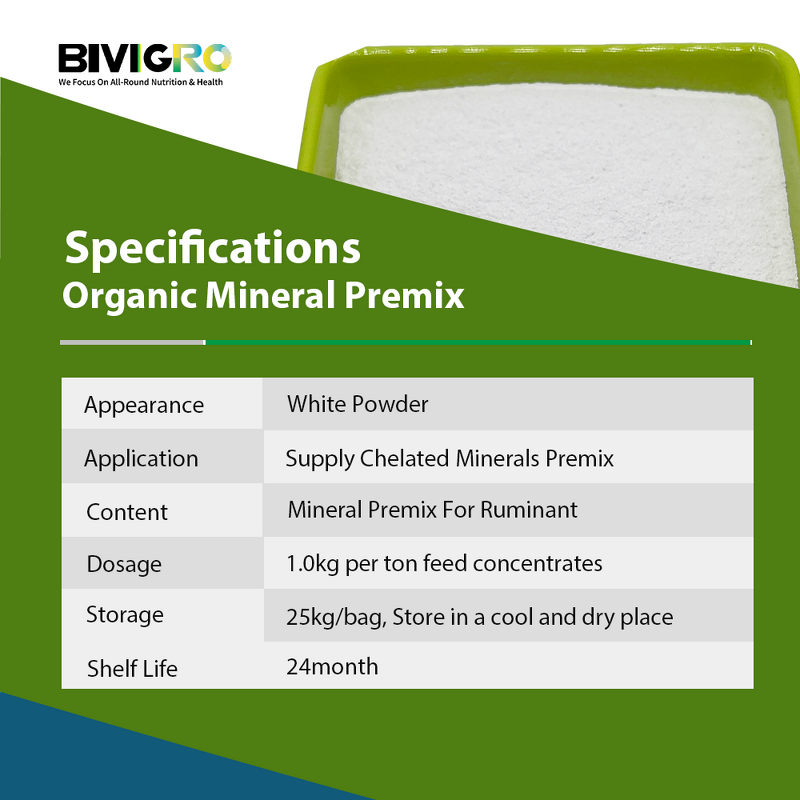 Chelated Mineral Mixture - Feed Grade Cattle Dairy Cow Sheep Goat Supplement