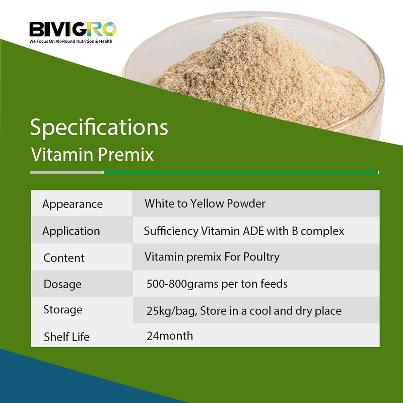 Poultry Multivitamin Premix - Feed Grade Water Soluble Broiler Layer Hen