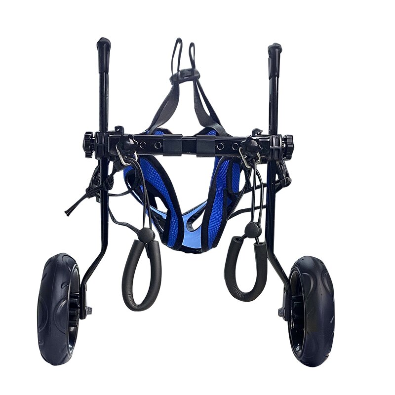 Dog Cart Wheelchair - Adjustable Stainless Steel 2-Wheel Handicapped Support