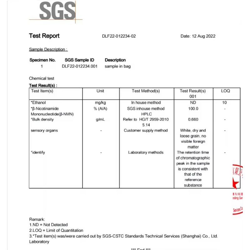 Nicotinamide Riboside Malate Powder Manufacturer - Hydrogen Malate CAS 2415659-01-5