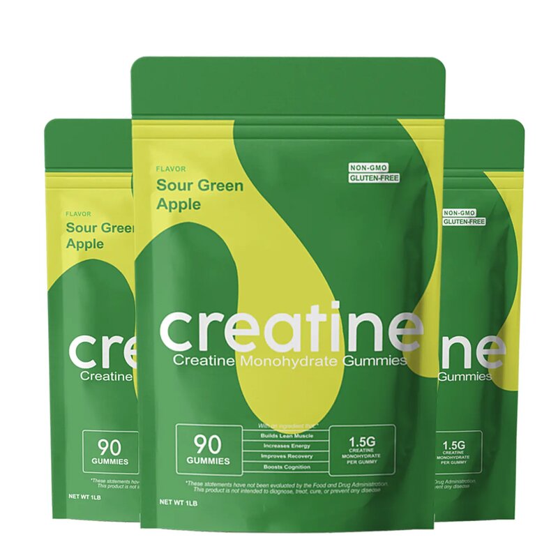 Creatine Monohydrate Gummies - Factory Vegan 90 Count Pre Workout Energy Management