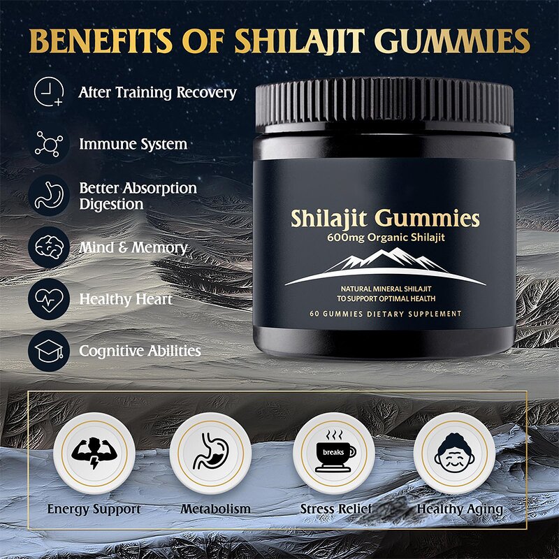Himalayan Shilajit Gummies - Private Label Memory Focus Natural Immune Support