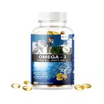 Omega 3 Fish Oil - Natural Dog Softgels Shiny Coat Immunity Overall Wellness