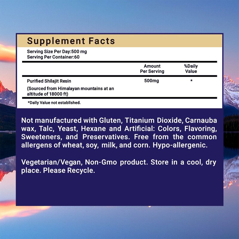 Himalayan Shilajit Resin - Pure 85+ Trace Minerals Essential Organic Immune Support