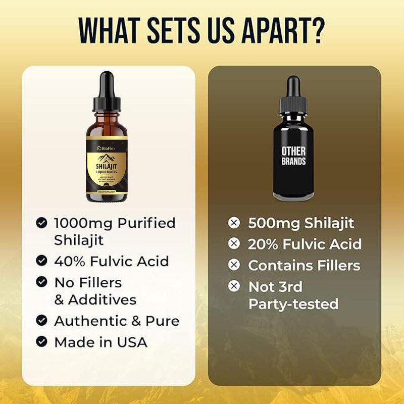 Shilajit Resin Oil - Wholesale OEM 30ml Organic Himalayan Brain Booster