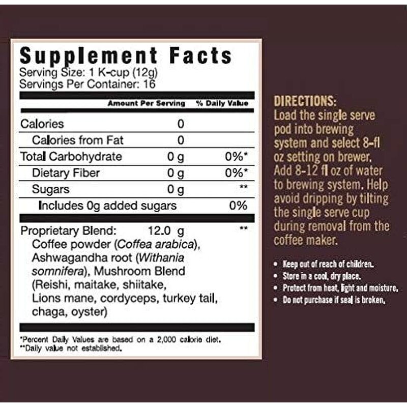 Mushroom Arabica Coffee - OEM Private Label Reishi Lion's Mane Ashwagandha Pods