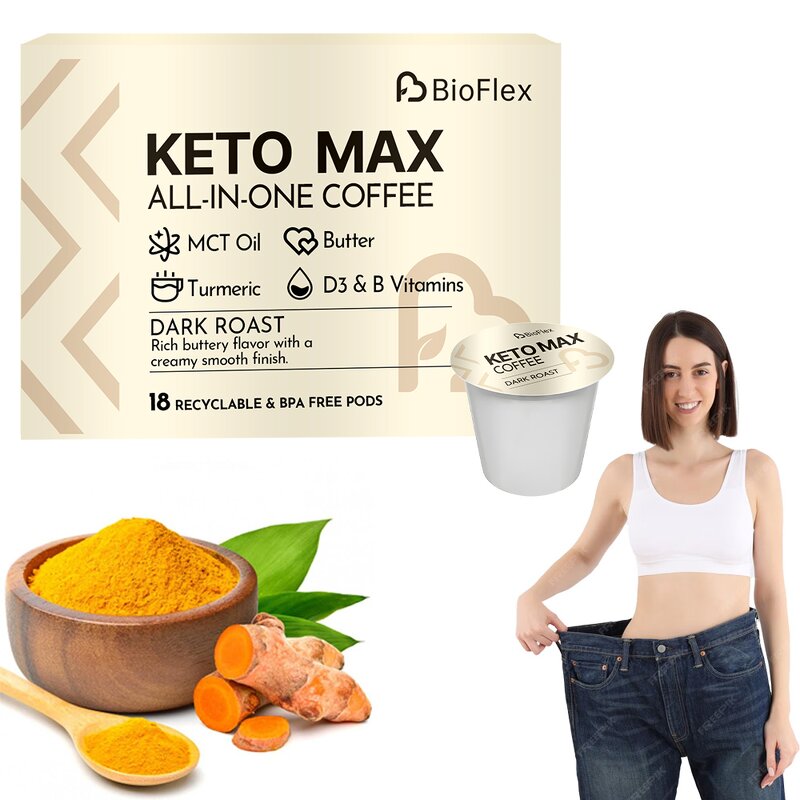 Keto Slim Coffee Pods - Custom All in One Sugar Free Turmeric B D3 Immune