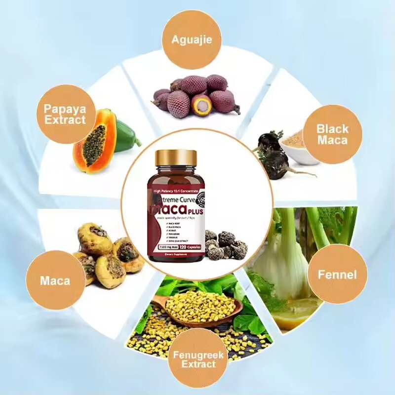 Maca Butt Capsules - OEM Private Label Women Hip Enlargement Natural Curves