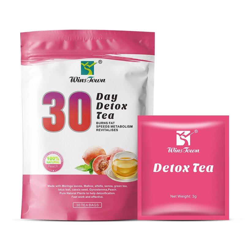 Peach Detox Slimming Tea - Organic 30-Day 3g*30 Sachets Adult Fat Burning