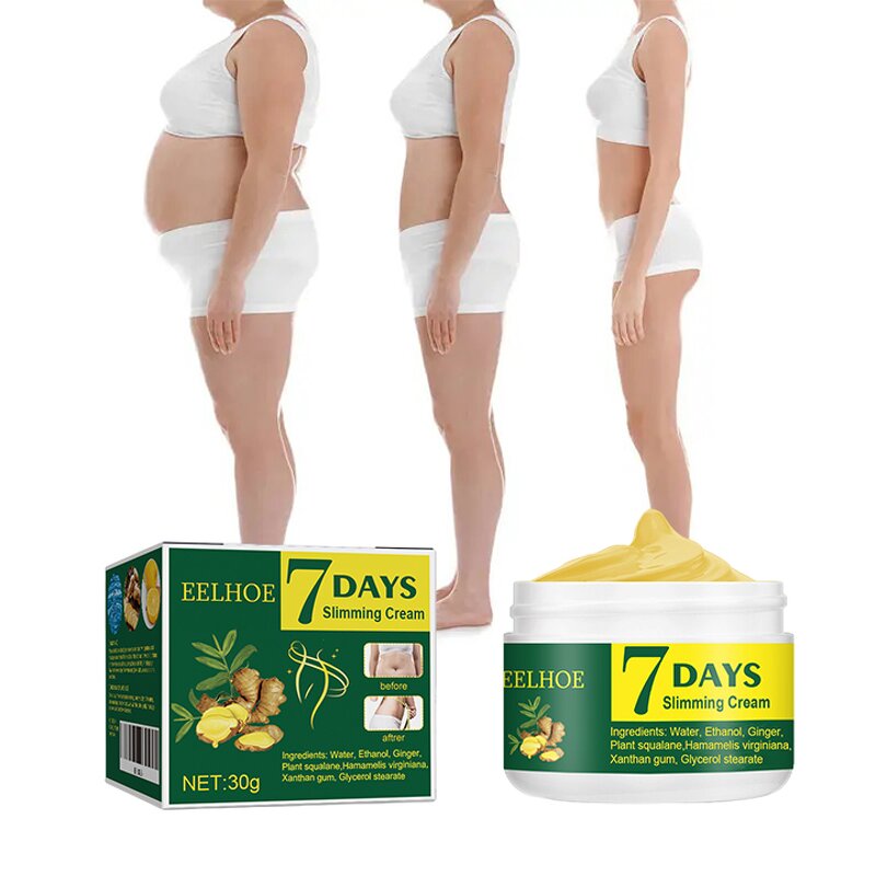 Ginger Slimming Cream - Organic 7 Days Fat Burning Leg Waist Cellulite Firming