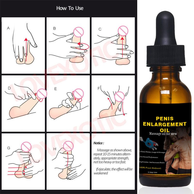 XXXL Men's Care Oil - Sandalwood Extracts Penis Enlargement Thickening Big Cock