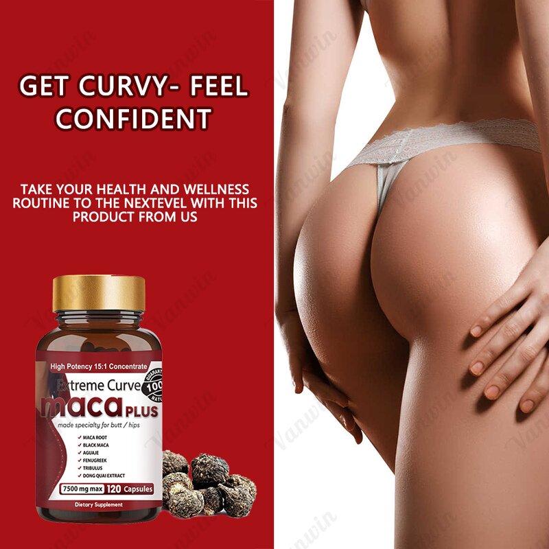 Maca Butt Booster Pills - Vanwin Bigger Hips Lift Enlargement Energy Management