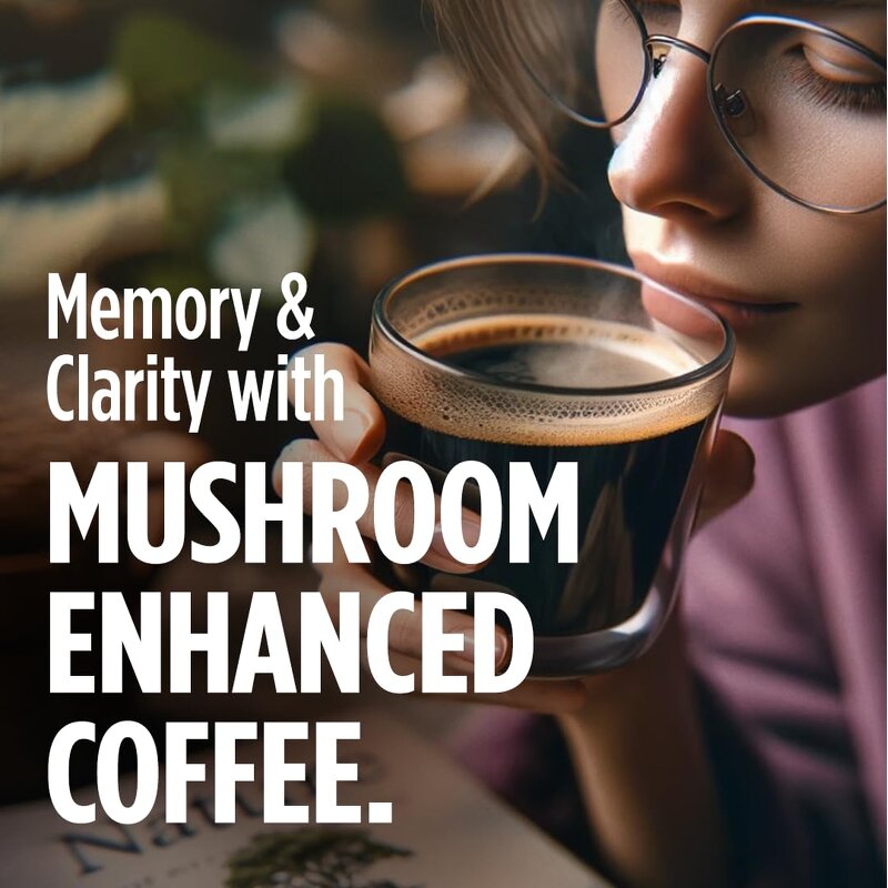 Mushroom Instant Coffee - Vanwin Hot Custom Arabica Antioxidant Memory Support