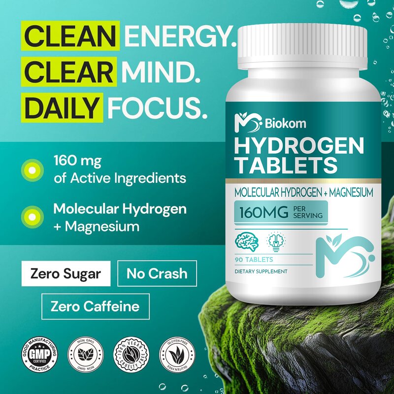 H2 Molecular Hydrogen Tablets - Vanwin Elemental Magnesium Drinking Water