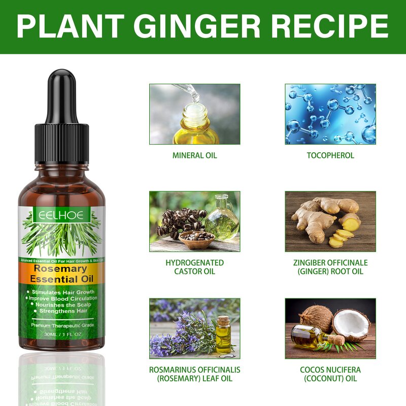 Rosemary Hair Serum - OEM Natural Organic Nourishing Promote Hair Growth Oil