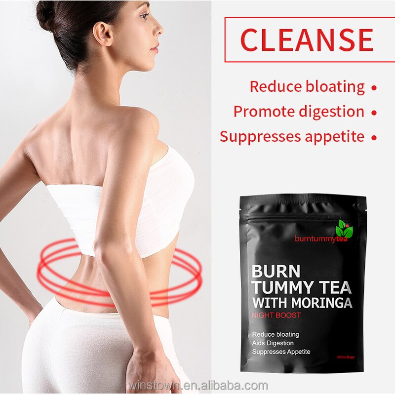 Moringa Slimming Tea - Vanwin ISO Certified Herbal Adult Tummy Fat Burn