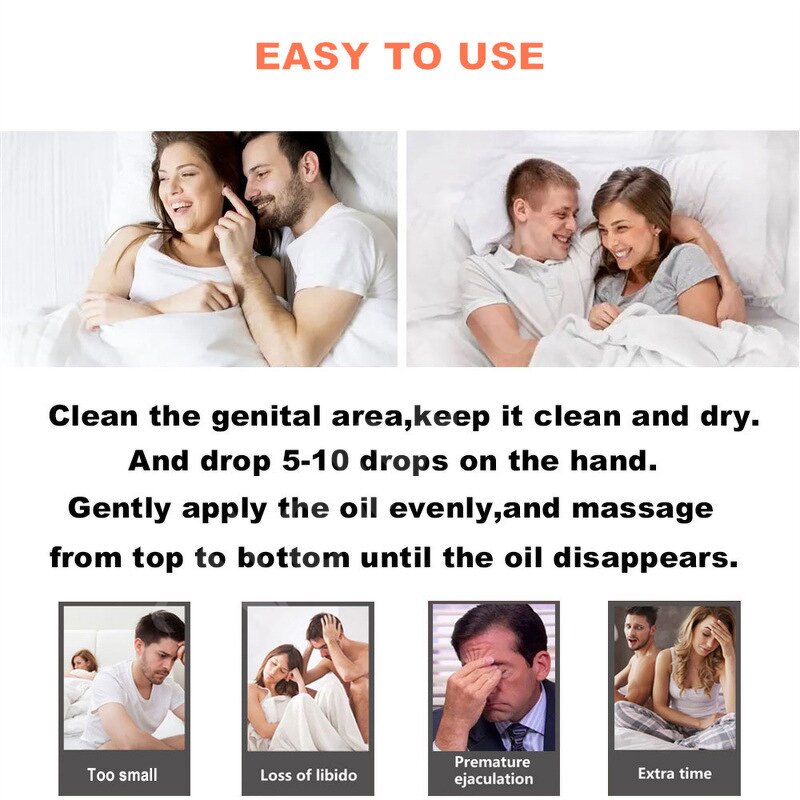 Men's Massage Oil - Factory Wholesale Personal Care Growth Energy Delay Boost