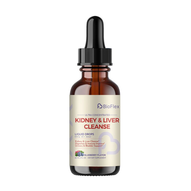 Kidney Liver Cleanse Drops - Vanwin Custom Blueberry Organic Herbal Supplement