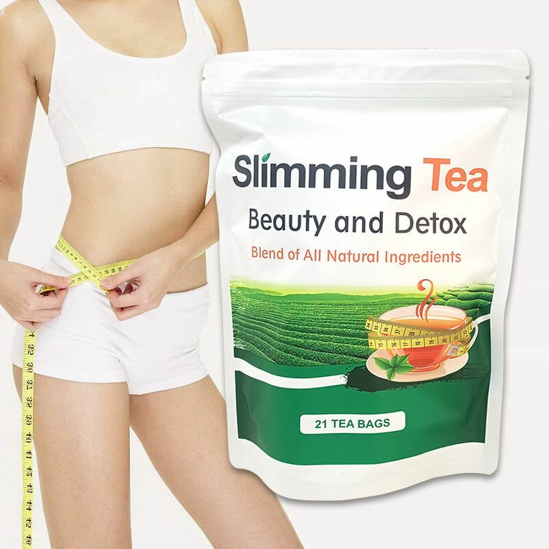 Beauty Detox Slimming Tea - 100% Organic Herbal Plant Extract Box Packaging