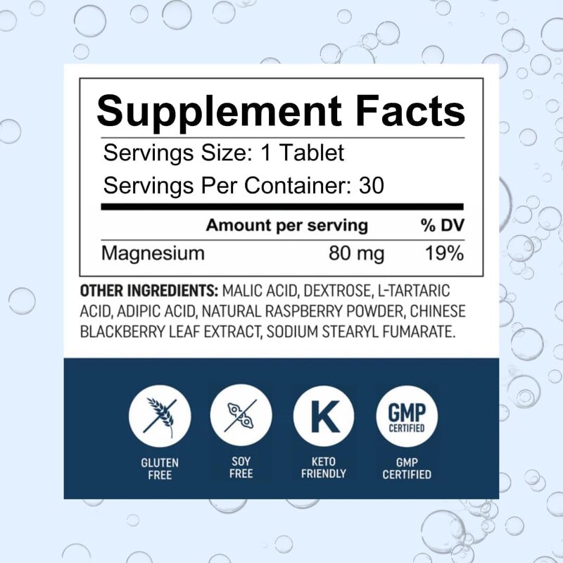 H2 Effervescent Tablets - OEM Raspberry Flavored Energy Booster Drinking Water