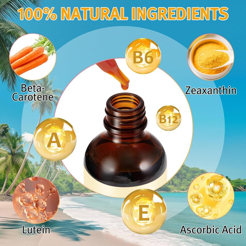 Sunless Tanning Drops - Wholesale Beta-carotene Zeaxanthin Lutein Oral Supplement