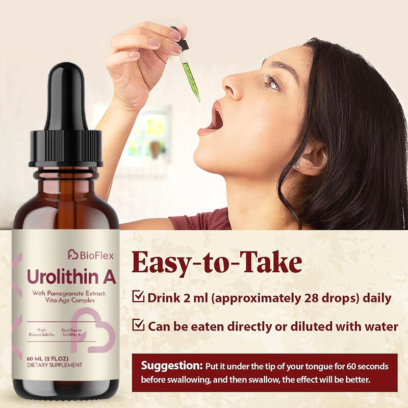 Urolithin Liquid Drops - Vanwin Custom Anti-Aging Vitamin C Collagen Antioxidant