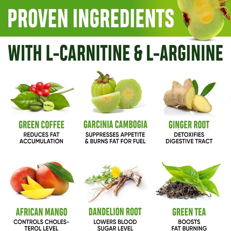 L-Carnitine Diet Drops - OEM Private Label L-Arginine Garcinia Cambogia Fat Burner