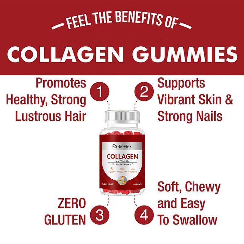 Collagen Biotin Gummies - Vanwin Private Label Vitamin C Hair Skin Nails Immunity