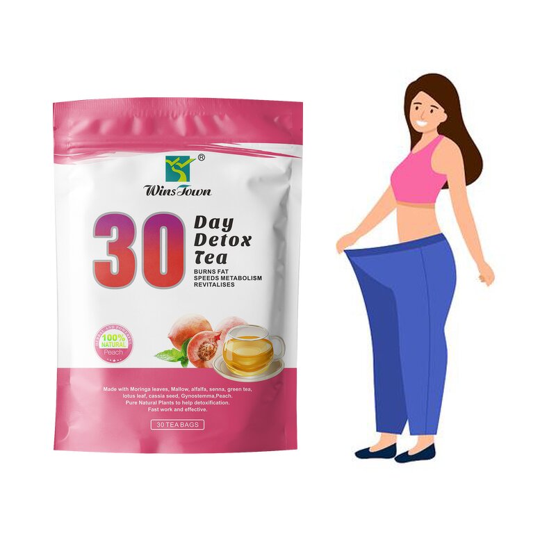 Peach Detox Slimming Tea - Organic 30-Day 3g*30 Sachets Adult Fat Burning