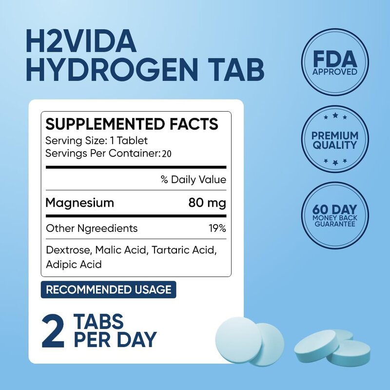 H2 Effervescent Tablets - Vanwin OEM Private Label Fast-Dissolving Cellular Energy