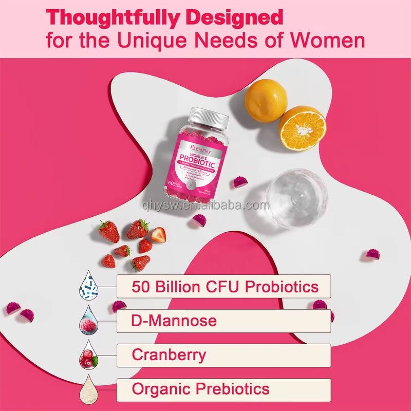 Feminine Probiotic Gummies - pH Balance Gut Health Immune System Support