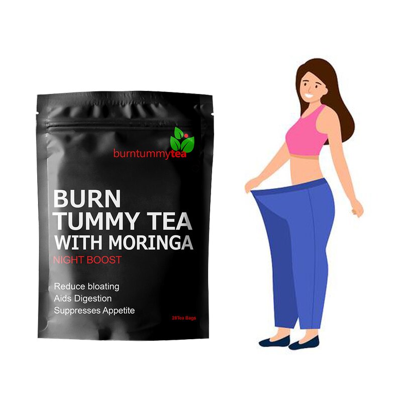 Organic Moringa Tea - Chinese Herbal Adult Weight Loss Detox Box Packaging
