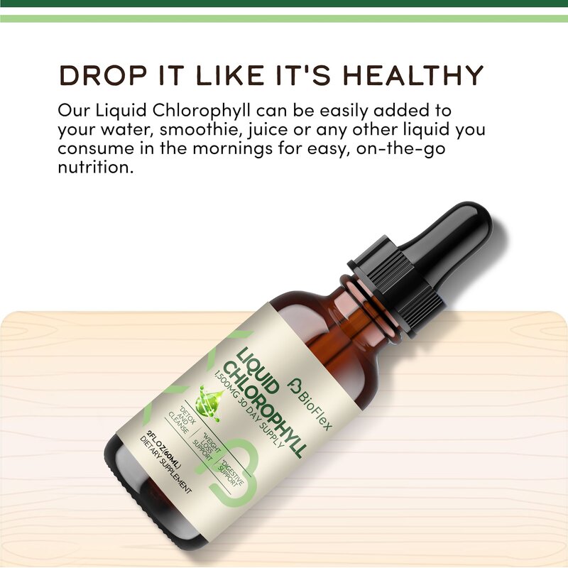 Chlorophyll Liquid Drops - Vanwin Custom Organic Herbal Detox Weight Loss Oral