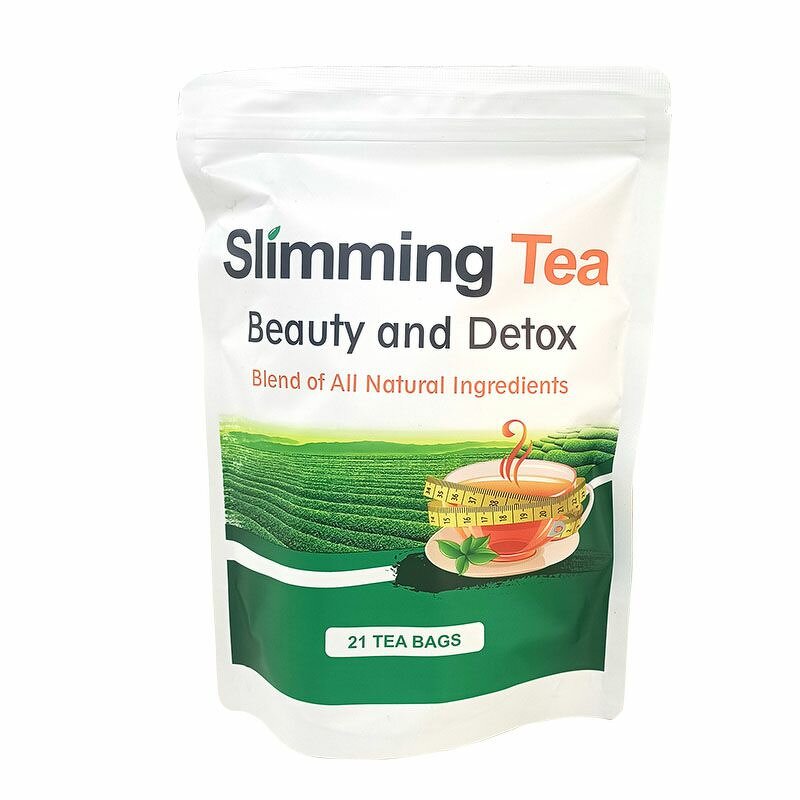Beauty Detox Slimming Tea - 100% Organic Herbal Plant Extract Box Packaging