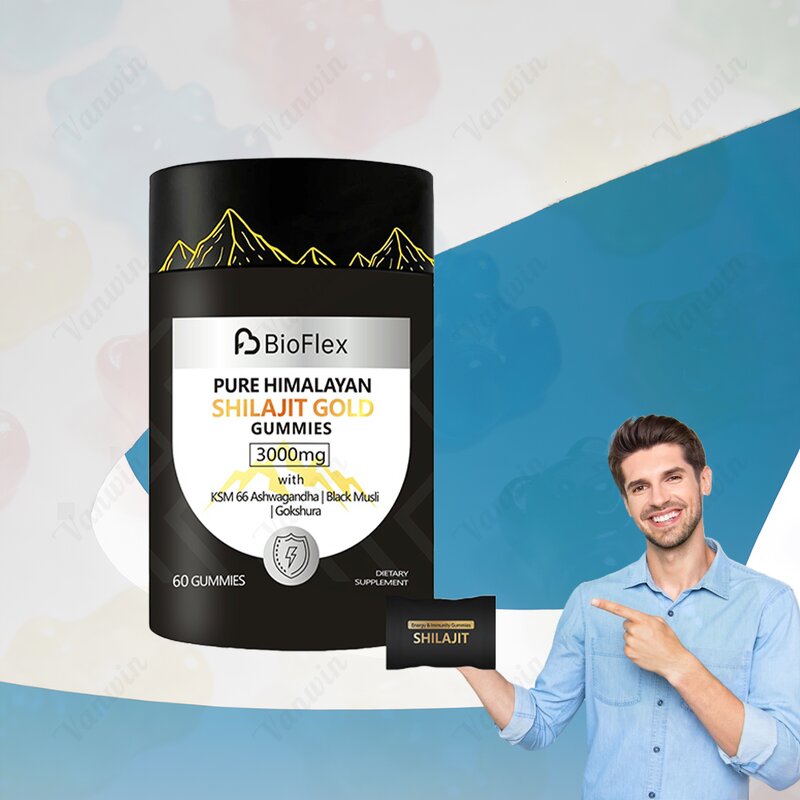 Shilajit Gold Gummies - OEM/ODM 3000mg Brain Memory Energy Support Private Label