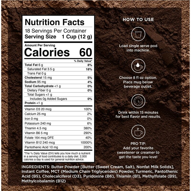 Keto Max Slim Coffee - Vanwin Custom Turmeric B D3 Adult Weight Loss Pods