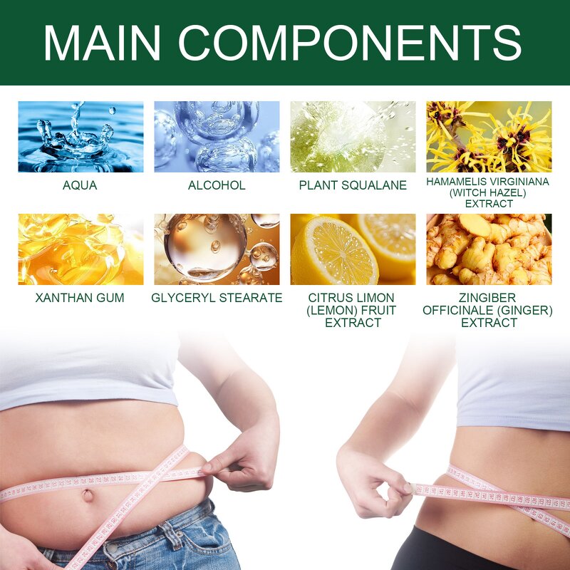 Ginger Body Slimming Cream - Vanwin Natural Vegan Tummy Stomach Weight Loss